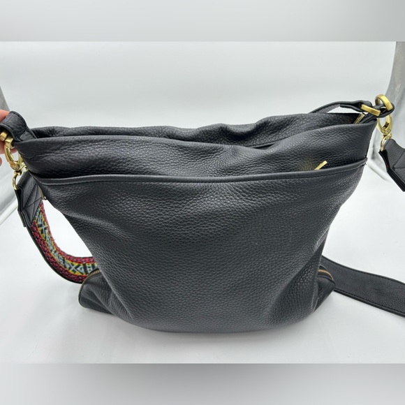 FOSSIL Pebbled Leather Expandable Covertible Crossbody Shoulder Bag - Picture 2 of 16